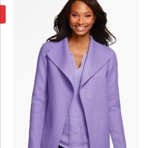 TALBOTS LILAC WOOL DOUBLE FACED JACKET